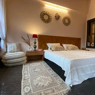 Private Room Accommodation at Abhayaranya Yoga Ashram in Rishikesh Spacious and serene private room at Abhayaranya Yoga Ashram in Rishikesh, offering a peaceful retreat surrounded by nature - ideal for yoga practitioners and spiritual seekers.